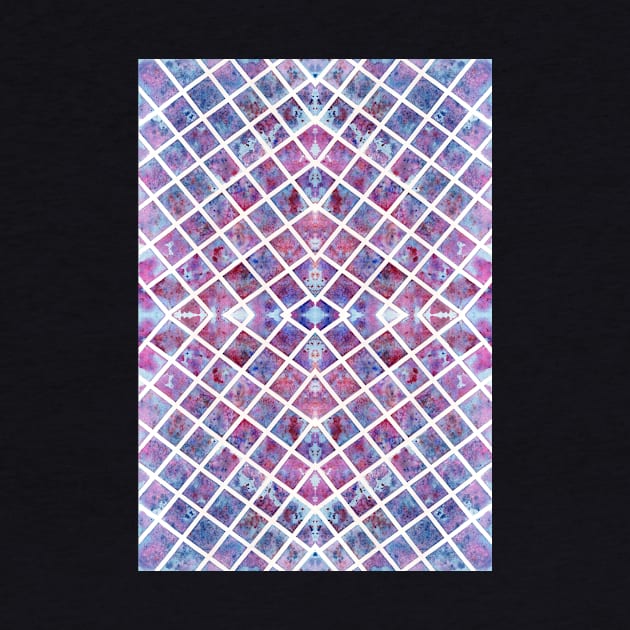 Abstract Blue and Purple Grid Pattern by ZeichenbloQ